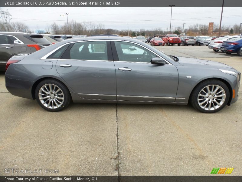 Satin Steel Metallic / Jet Black 2018 Cadillac CT6 3.6 AWD Sedan