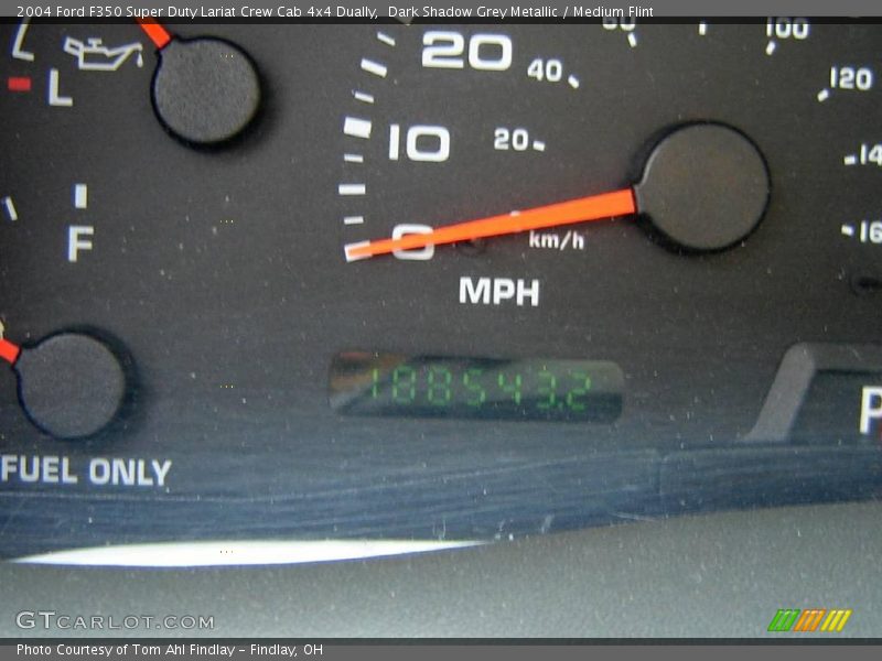Dark Shadow Grey Metallic / Medium Flint 2004 Ford F350 Super Duty Lariat Crew Cab 4x4 Dually