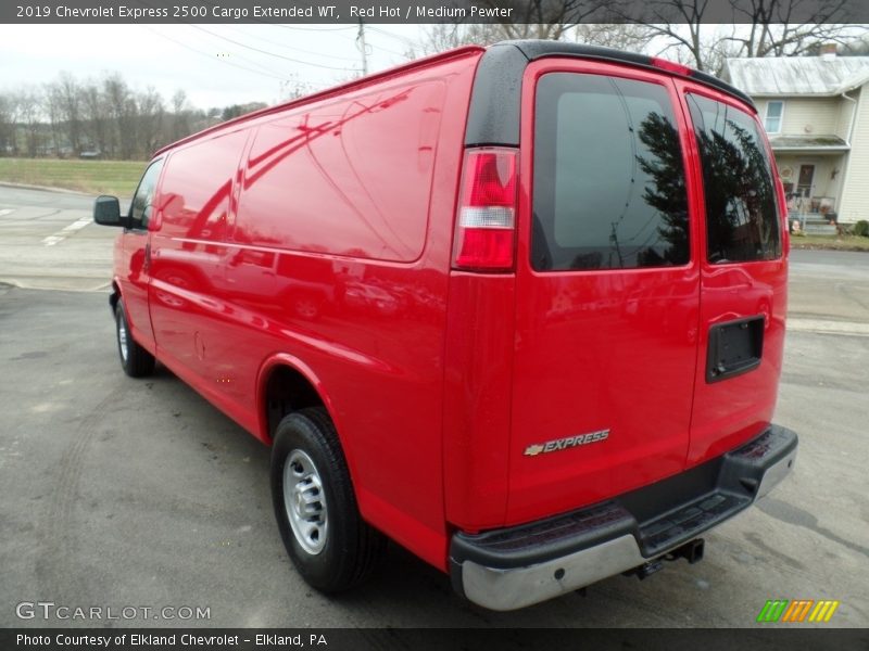 Red Hot / Medium Pewter 2019 Chevrolet Express 2500 Cargo Extended WT
