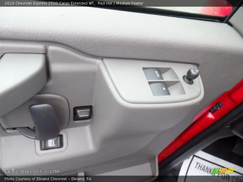 Red Hot / Medium Pewter 2019 Chevrolet Express 2500 Cargo Extended WT