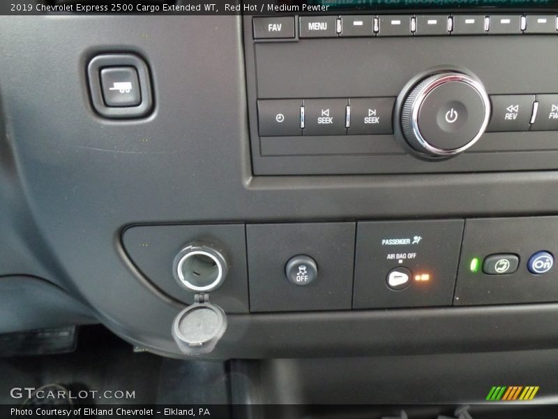 Red Hot / Medium Pewter 2019 Chevrolet Express 2500 Cargo Extended WT