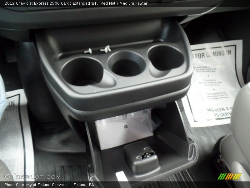 Red Hot / Medium Pewter 2019 Chevrolet Express 2500 Cargo Extended WT