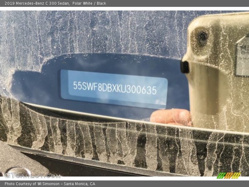 Polar White / Black 2019 Mercedes-Benz C 300 Sedan