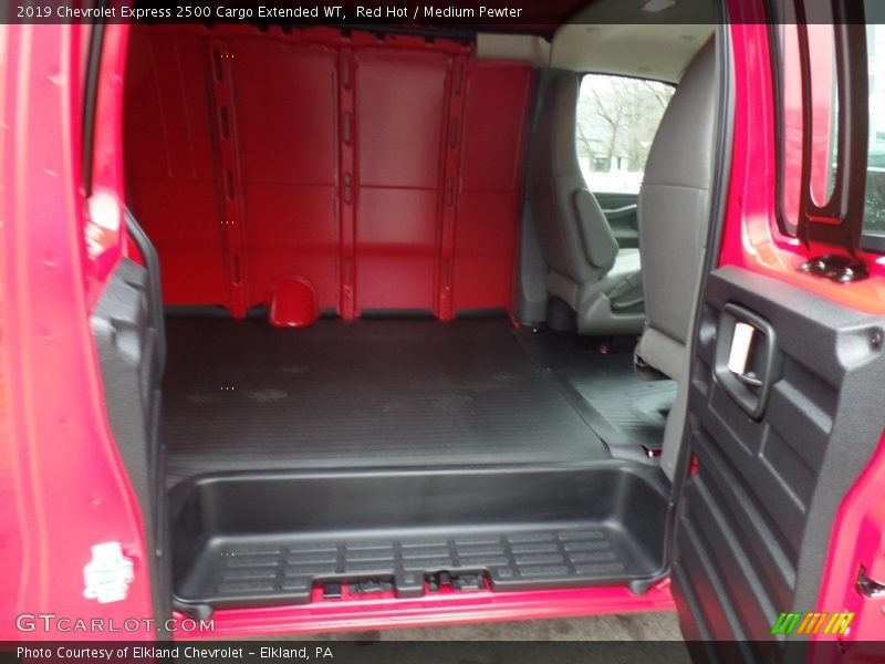 Red Hot / Medium Pewter 2019 Chevrolet Express 2500 Cargo Extended WT