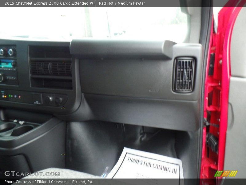 Red Hot / Medium Pewter 2019 Chevrolet Express 2500 Cargo Extended WT