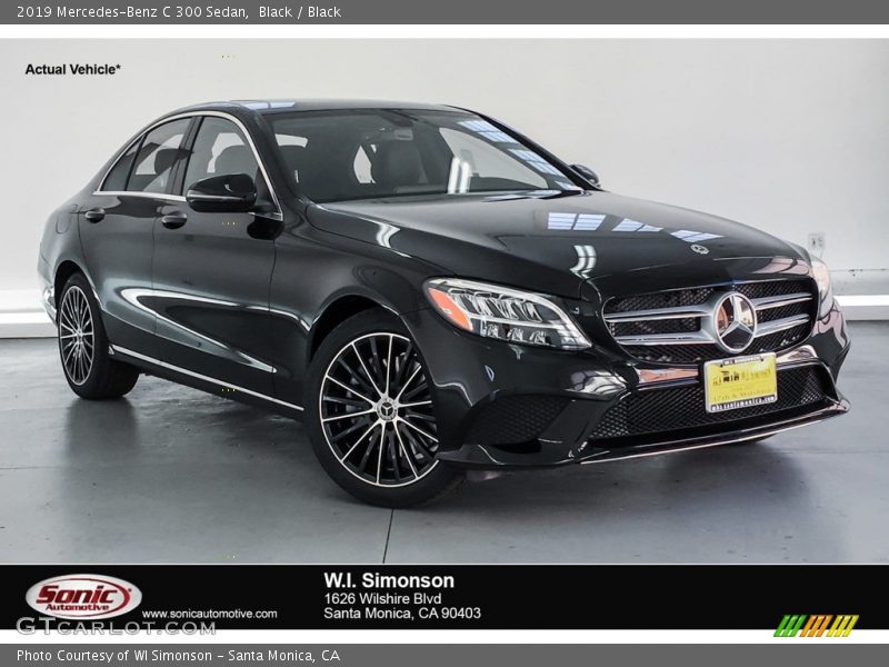 Black / Black 2019 Mercedes-Benz C 300 Sedan