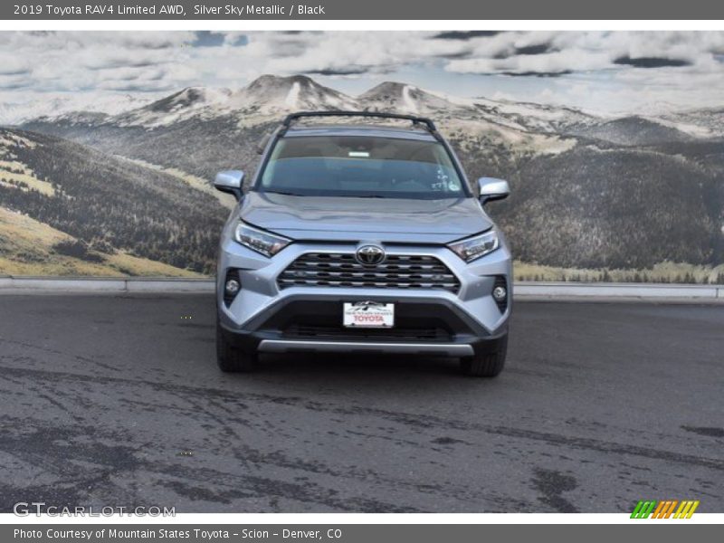 Silver Sky Metallic / Black 2019 Toyota RAV4 Limited AWD
