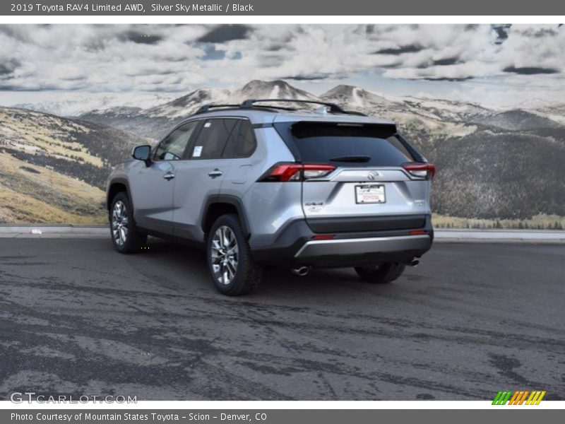 Silver Sky Metallic / Black 2019 Toyota RAV4 Limited AWD