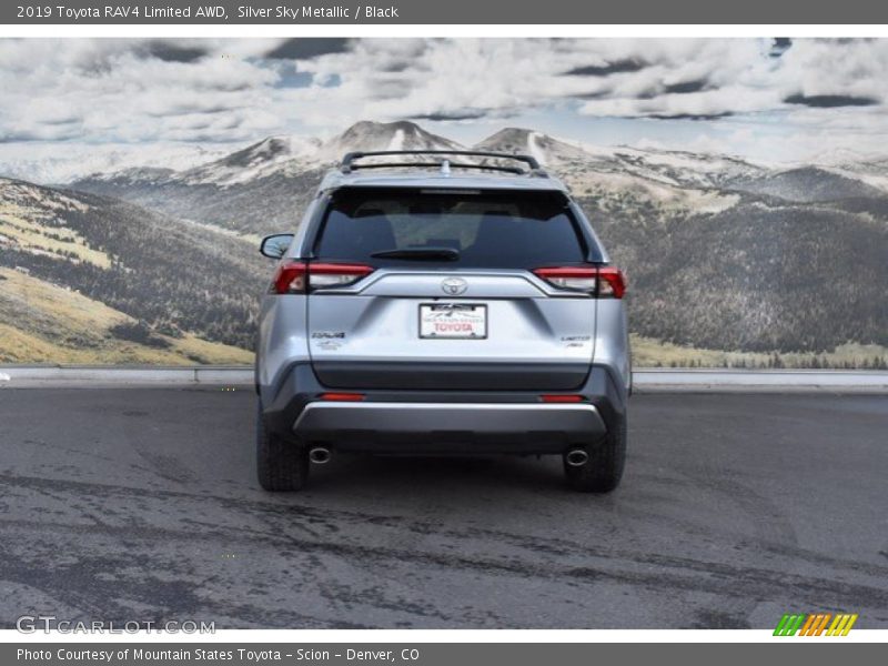 Silver Sky Metallic / Black 2019 Toyota RAV4 Limited AWD