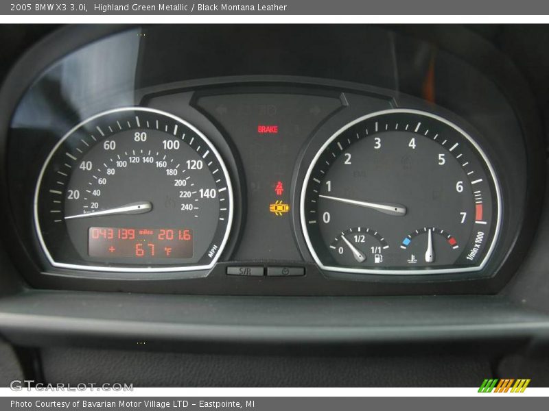 Highland Green Metallic / Black Montana Leather 2005 BMW X3 3.0i