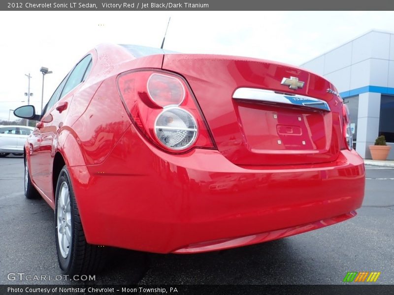Victory Red / Jet Black/Dark Titanium 2012 Chevrolet Sonic LT Sedan