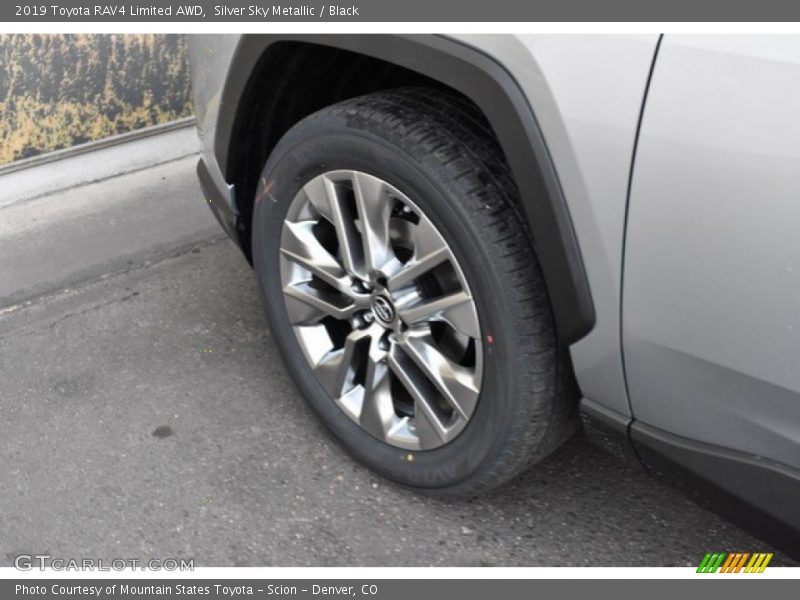 Silver Sky Metallic / Black 2019 Toyota RAV4 Limited AWD
