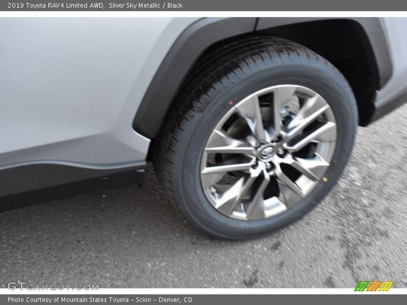 Silver Sky Metallic / Black 2019 Toyota RAV4 Limited AWD