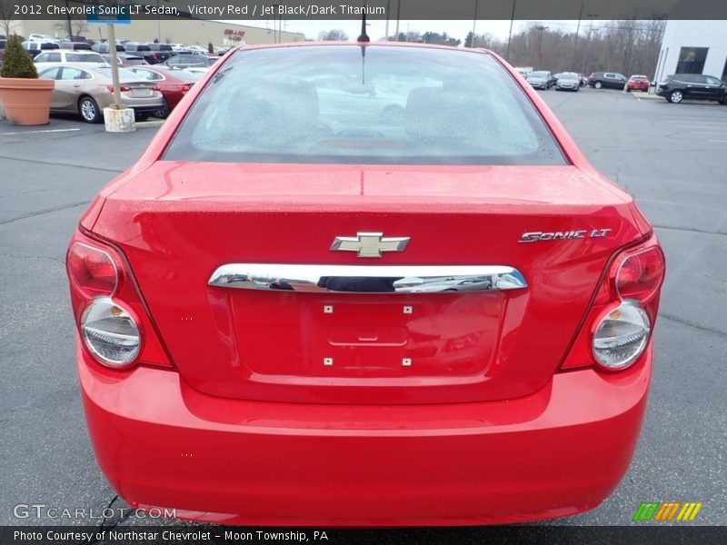 Victory Red / Jet Black/Dark Titanium 2012 Chevrolet Sonic LT Sedan