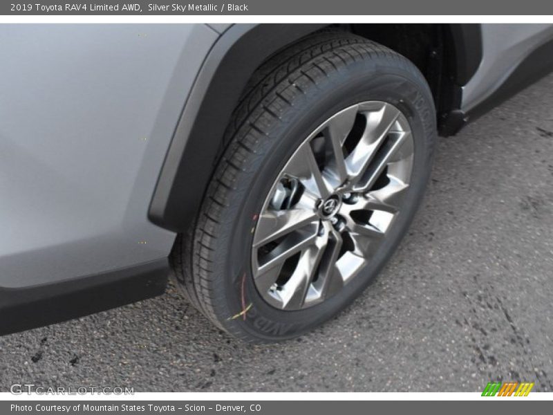 Silver Sky Metallic / Black 2019 Toyota RAV4 Limited AWD