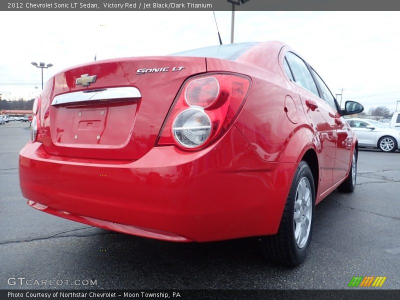Victory Red / Jet Black/Dark Titanium 2012 Chevrolet Sonic LT Sedan