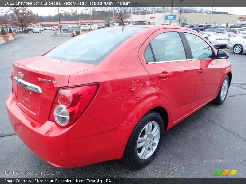 Victory Red / Jet Black/Dark Titanium 2012 Chevrolet Sonic LT Sedan