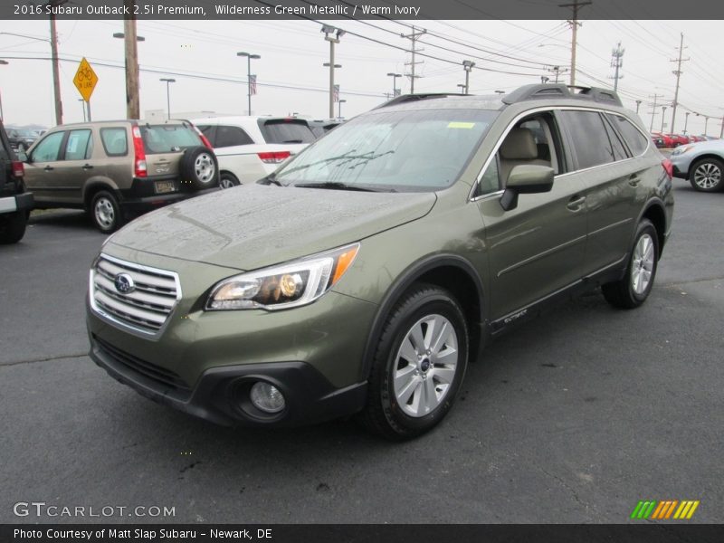Wilderness Green Metallic / Warm Ivory 2016 Subaru Outback 2.5i Premium