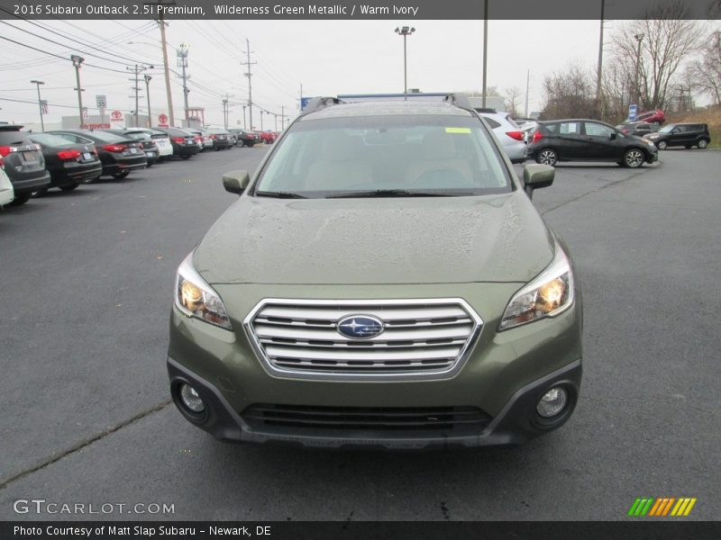 Wilderness Green Metallic / Warm Ivory 2016 Subaru Outback 2.5i Premium