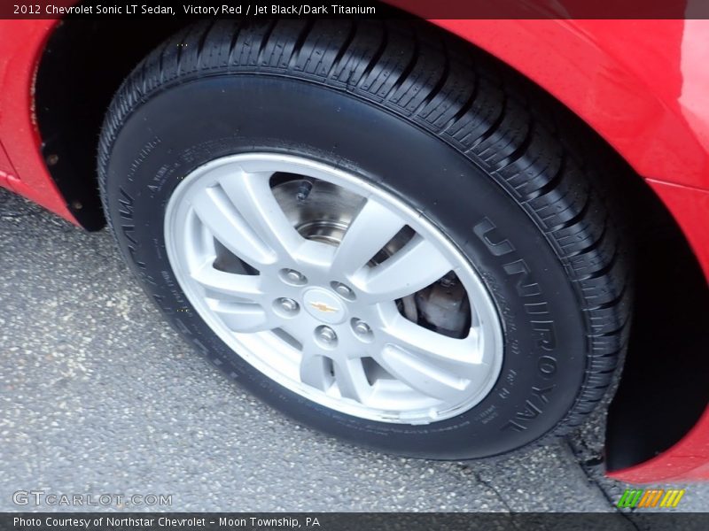 Victory Red / Jet Black/Dark Titanium 2012 Chevrolet Sonic LT Sedan