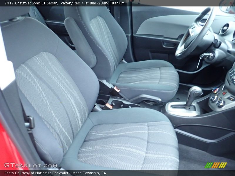 Victory Red / Jet Black/Dark Titanium 2012 Chevrolet Sonic LT Sedan