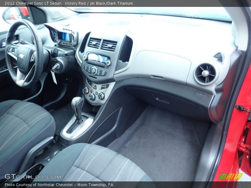 Victory Red / Jet Black/Dark Titanium 2012 Chevrolet Sonic LT Sedan