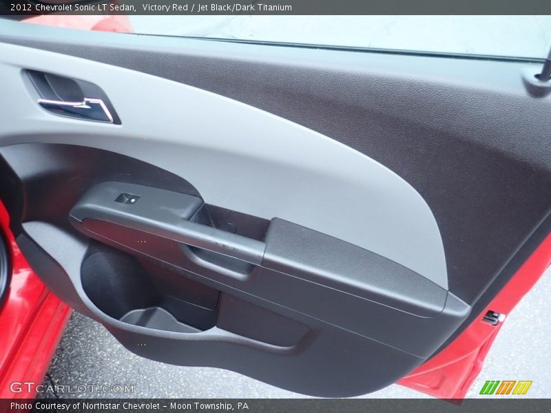 Victory Red / Jet Black/Dark Titanium 2012 Chevrolet Sonic LT Sedan