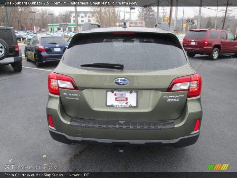 Wilderness Green Metallic / Warm Ivory 2016 Subaru Outback 2.5i Premium