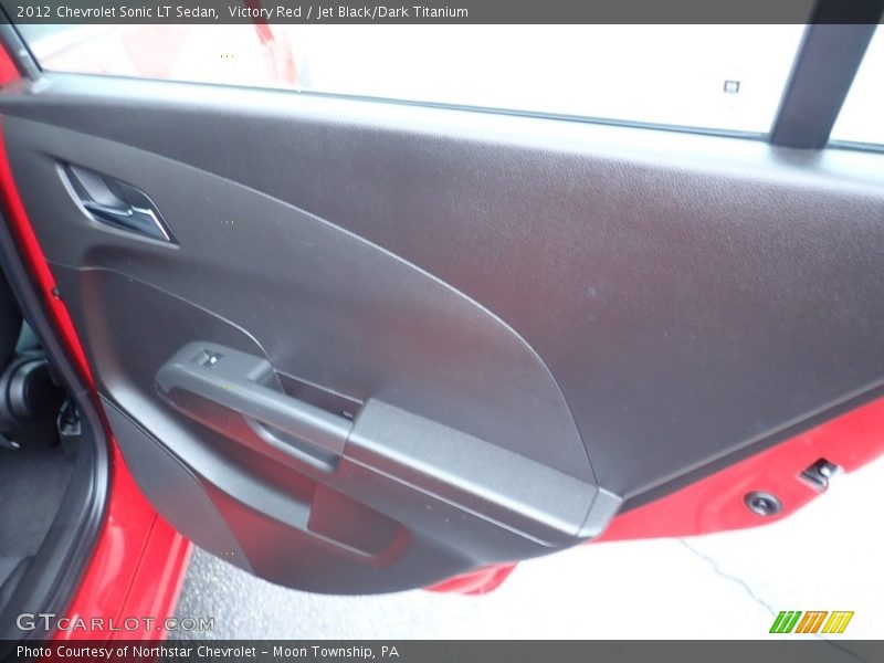 Victory Red / Jet Black/Dark Titanium 2012 Chevrolet Sonic LT Sedan