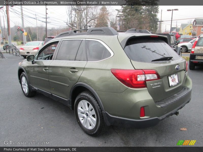 Wilderness Green Metallic / Warm Ivory 2016 Subaru Outback 2.5i Premium