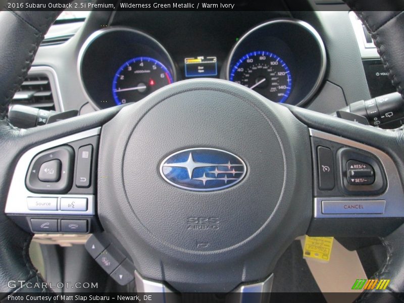 Wilderness Green Metallic / Warm Ivory 2016 Subaru Outback 2.5i Premium