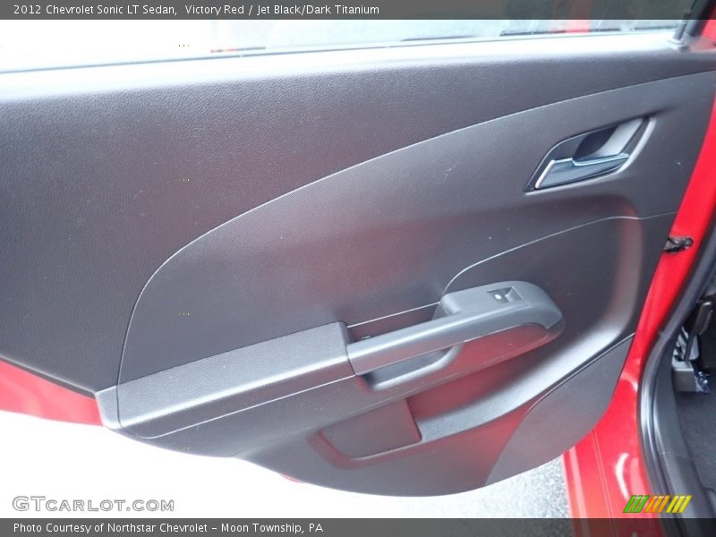 Victory Red / Jet Black/Dark Titanium 2012 Chevrolet Sonic LT Sedan