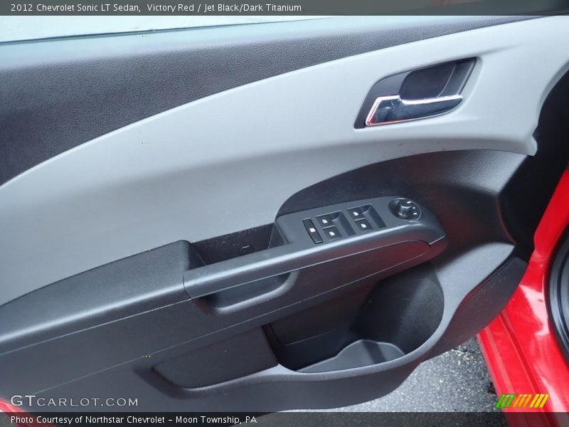 Victory Red / Jet Black/Dark Titanium 2012 Chevrolet Sonic LT Sedan