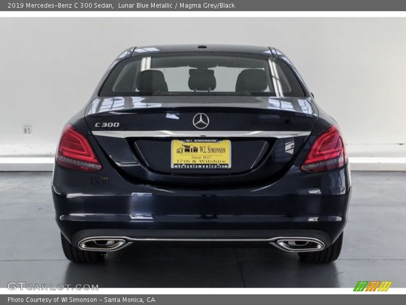 Lunar Blue Metallic / Magma Grey/Black 2019 Mercedes-Benz C 300 Sedan