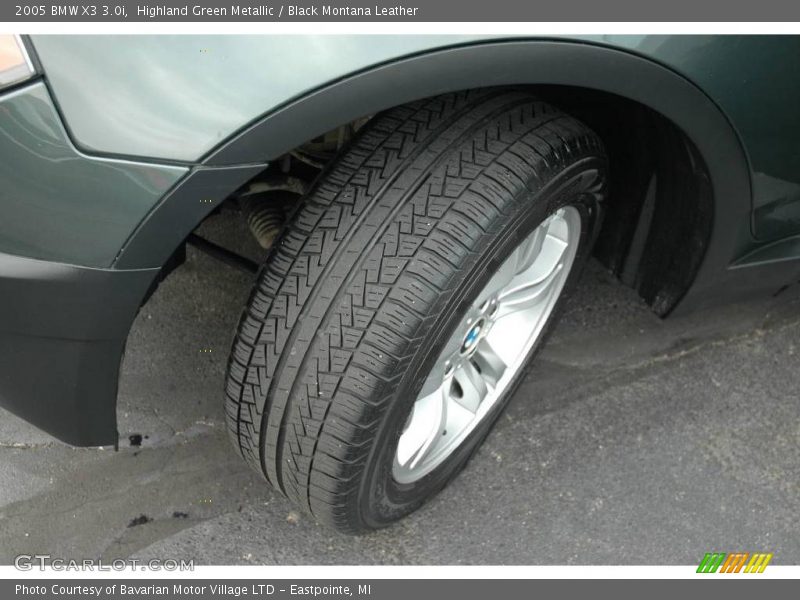 Highland Green Metallic / Black Montana Leather 2005 BMW X3 3.0i