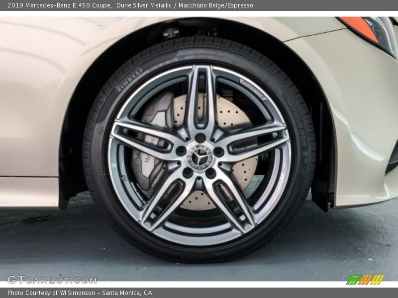 Dune Silver Metallic / Macchiato Beige/Espresso 2019 Mercedes-Benz E 450 Coupe