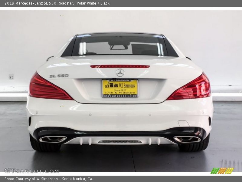 Polar White / Black 2019 Mercedes-Benz SL 550 Roadster