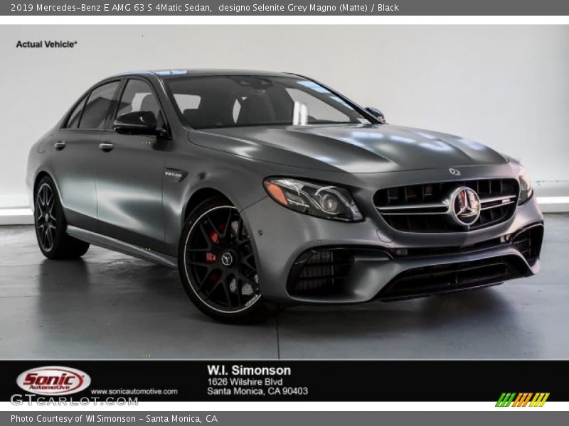 designo Selenite Grey Magno (Matte) / Black 2019 Mercedes-Benz E AMG 63 S 4Matic Sedan