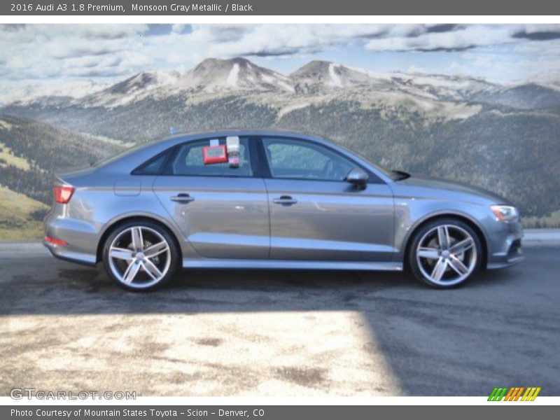Monsoon Gray Metallic / Black 2016 Audi A3 1.8 Premium