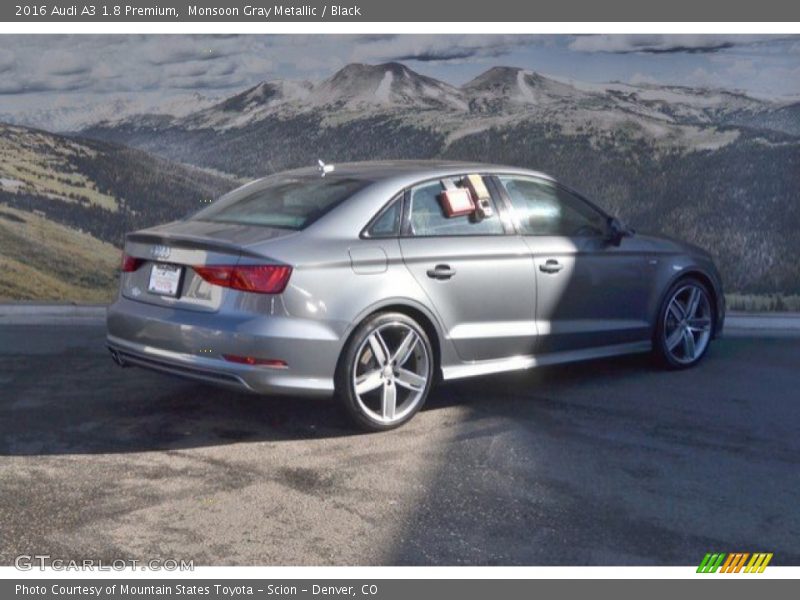 Monsoon Gray Metallic / Black 2016 Audi A3 1.8 Premium