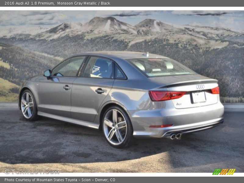 Monsoon Gray Metallic / Black 2016 Audi A3 1.8 Premium