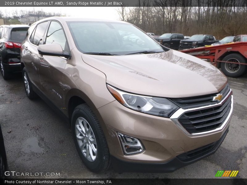 Sandy Ridge Metallic / Jet Black 2019 Chevrolet Equinox LT AWD