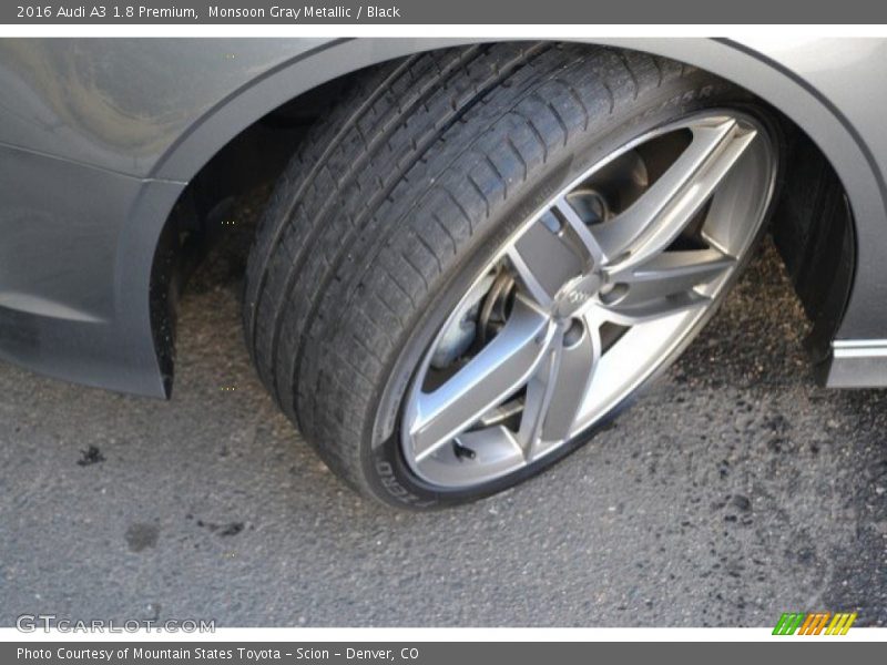 Monsoon Gray Metallic / Black 2016 Audi A3 1.8 Premium