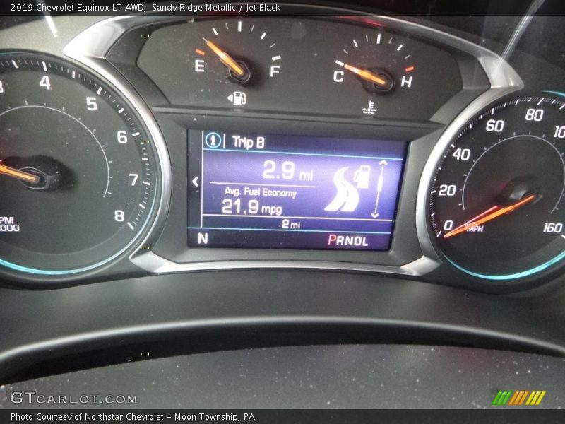 Sandy Ridge Metallic / Jet Black 2019 Chevrolet Equinox LT AWD