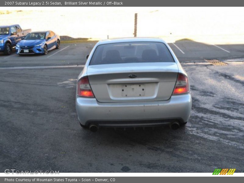 Brilliant Silver Metallic / Off-Black 2007 Subaru Legacy 2.5i Sedan