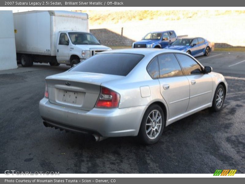 Brilliant Silver Metallic / Off-Black 2007 Subaru Legacy 2.5i Sedan