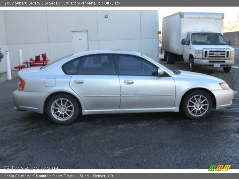 Brilliant Silver Metallic / Off-Black 2007 Subaru Legacy 2.5i Sedan