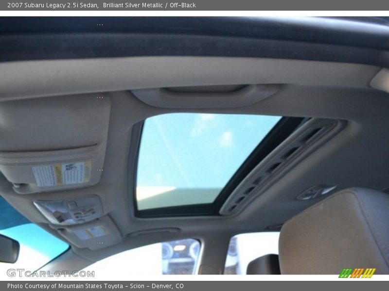 Brilliant Silver Metallic / Off-Black 2007 Subaru Legacy 2.5i Sedan
