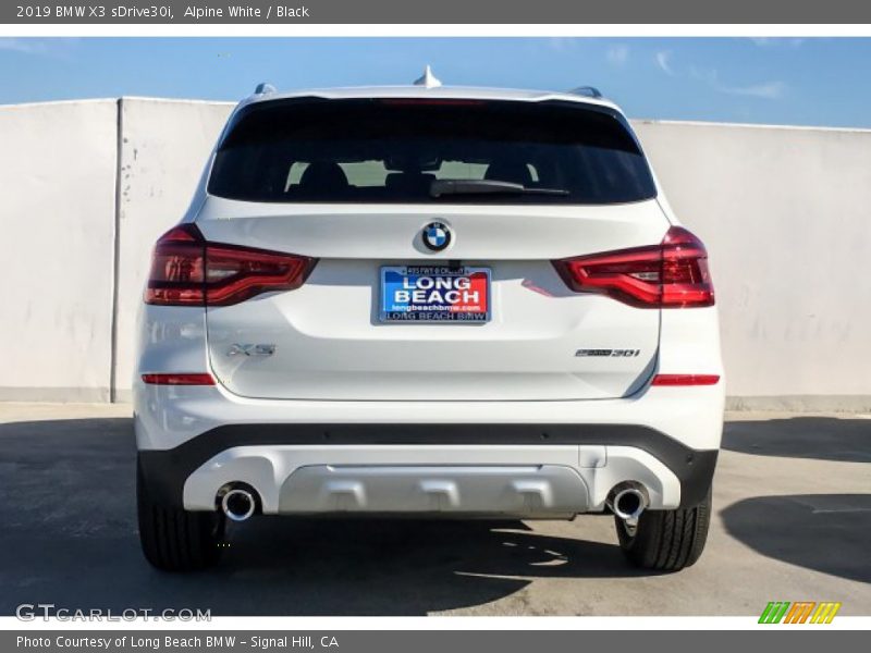 Alpine White / Black 2019 BMW X3 sDrive30i