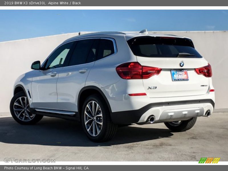 Alpine White / Black 2019 BMW X3 sDrive30i